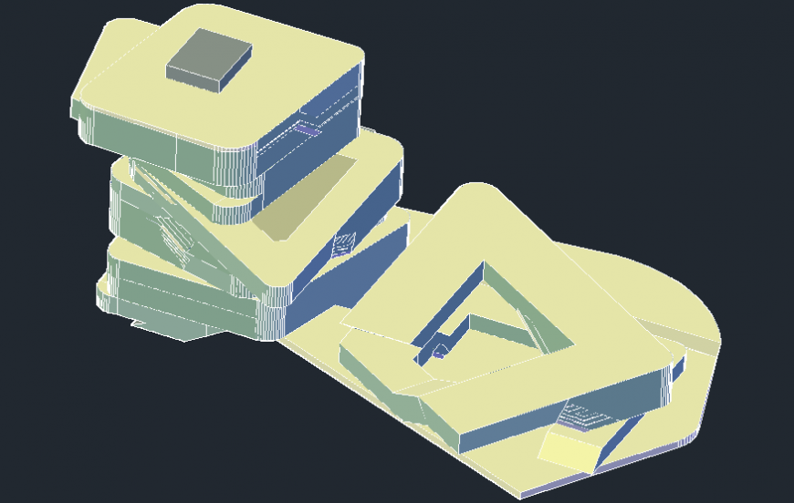 3d zaha hadid spiral tower autocad file