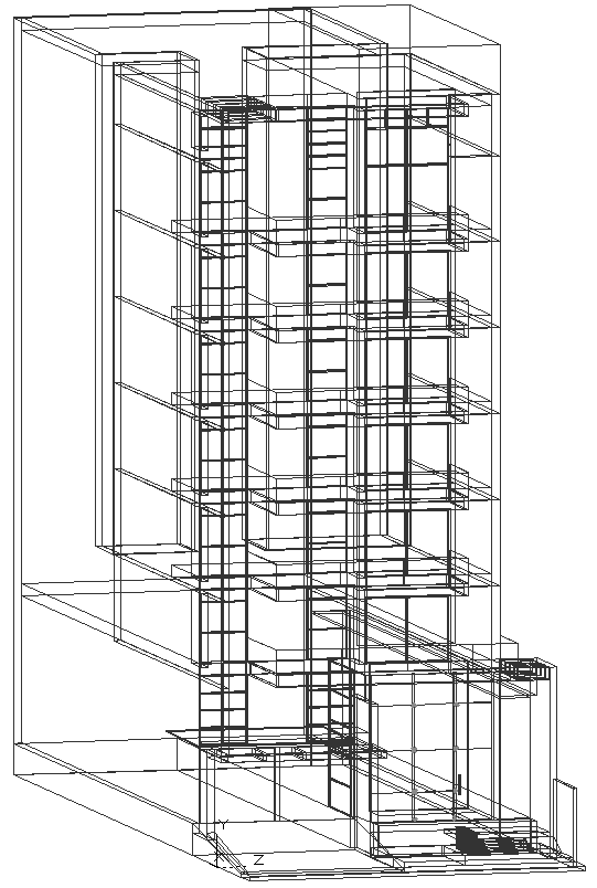 AutoCAD DWG 3D Building Layout with Isometric Drawing CAD files