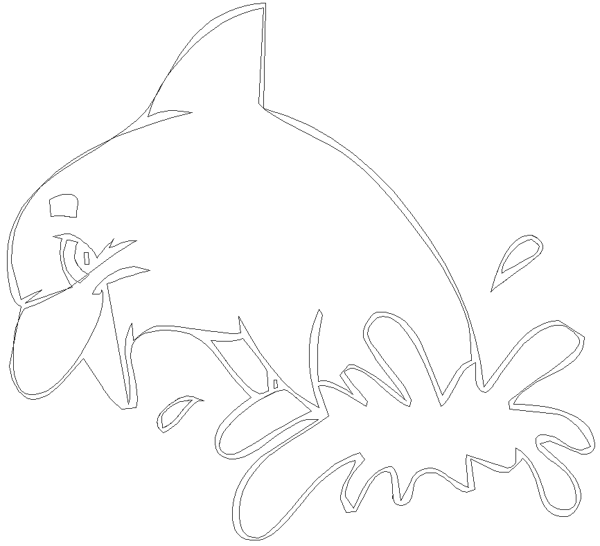 3D Dolphin Toy Design DXF File for Kids in AutoCAD Drawing