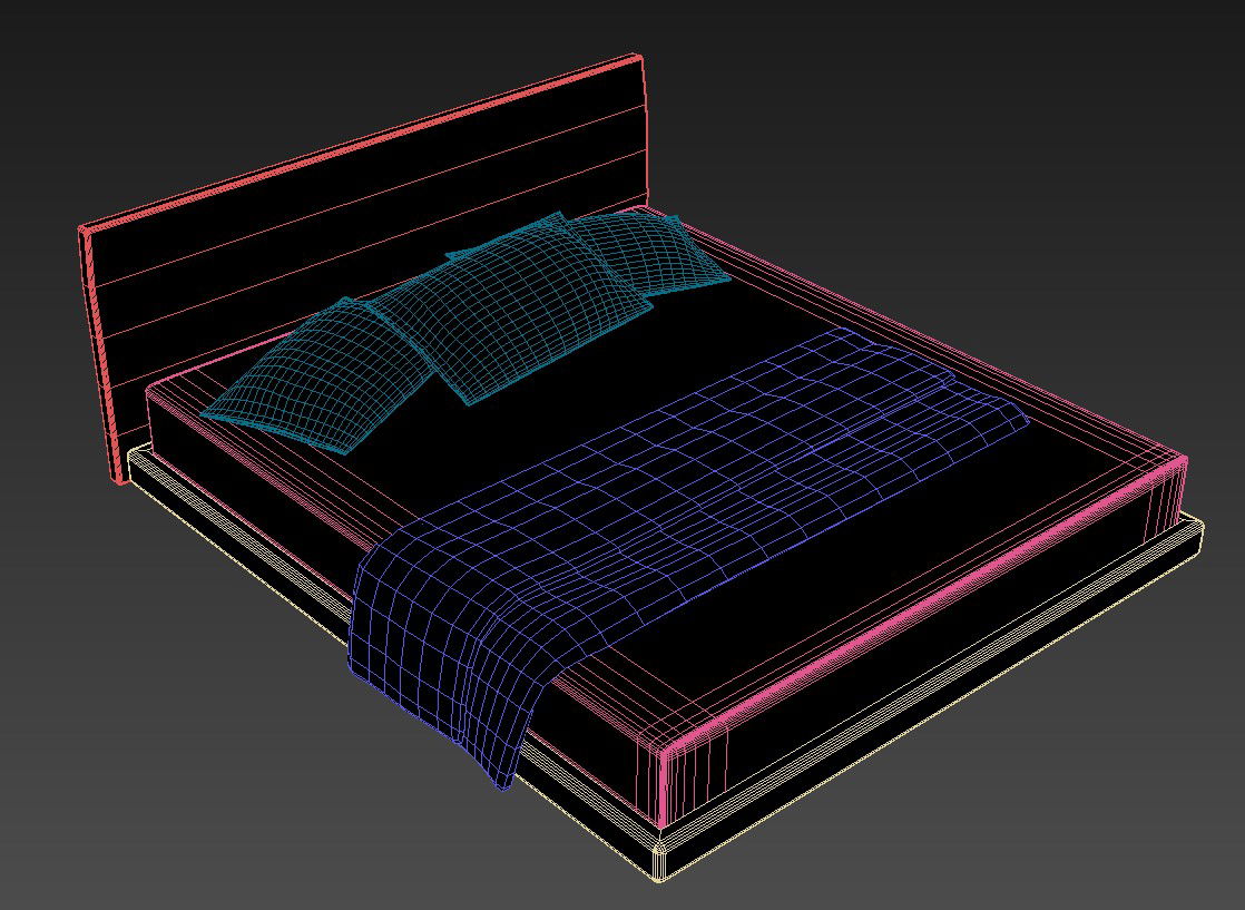 3ds Max Bed Furniture Block Free Download