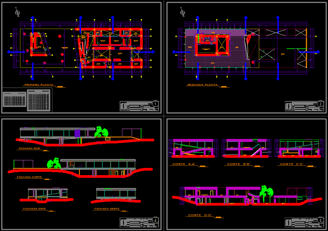 House CAD Drawings and Residential Design Plans in AutoCAD DWG File