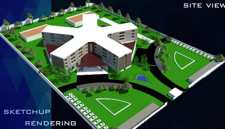 3 Star Hotel Plan Drawing DWG File