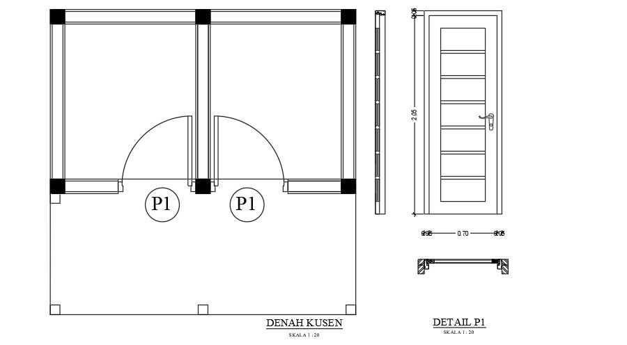 3x3m toilet 2D AutoCAD drawing Download now