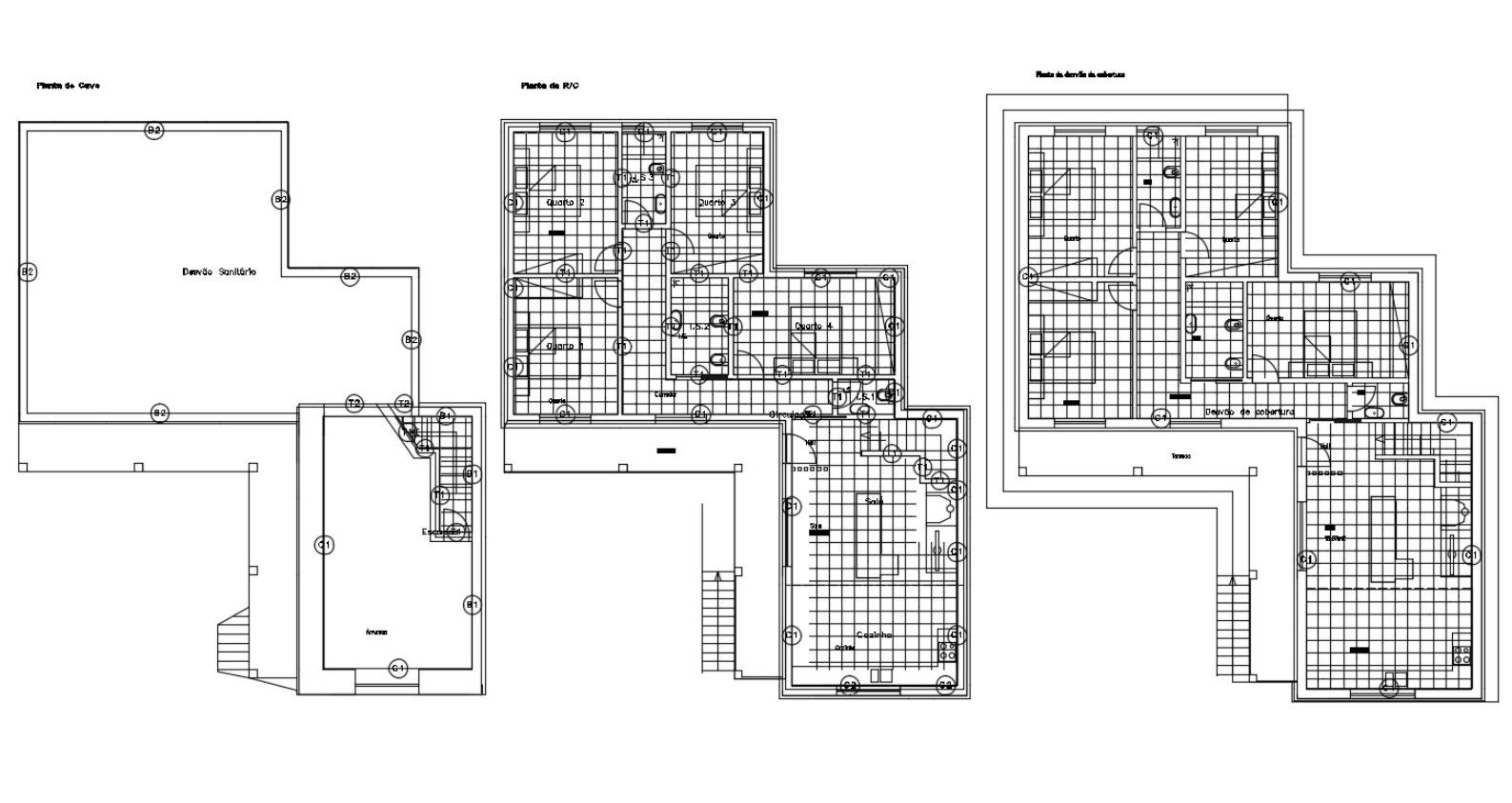 4 BHK House Floor Plan In 1800 SQ FT AutoCAD Drawing