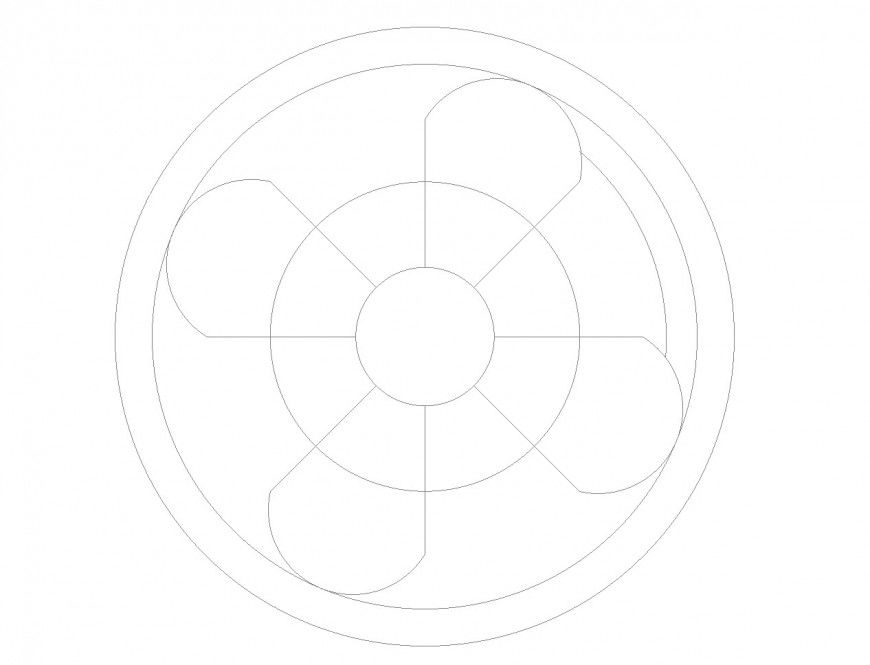 400mm dia swirl duct diffuser dwg file