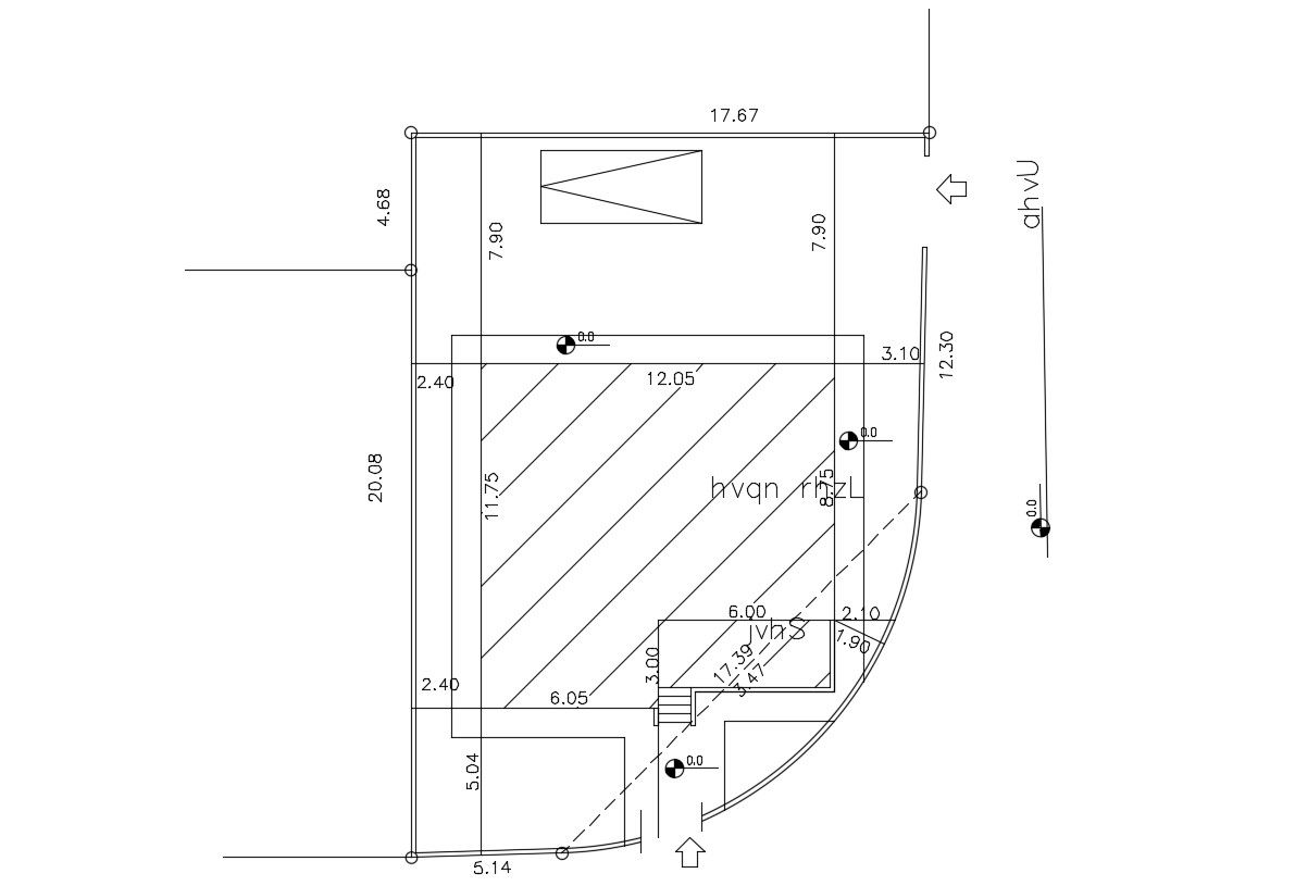 40 By 55 Feet House Site Plot Plan With Parking Design