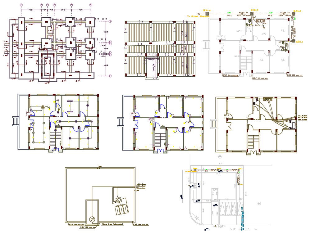 40 By 55 House Construction Plan AutoCAD File