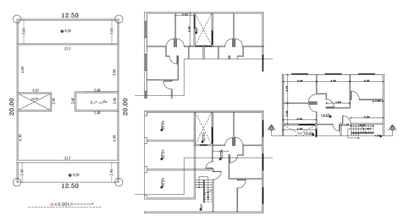 40 By 65 Feet House Plot Plan Free DWG File