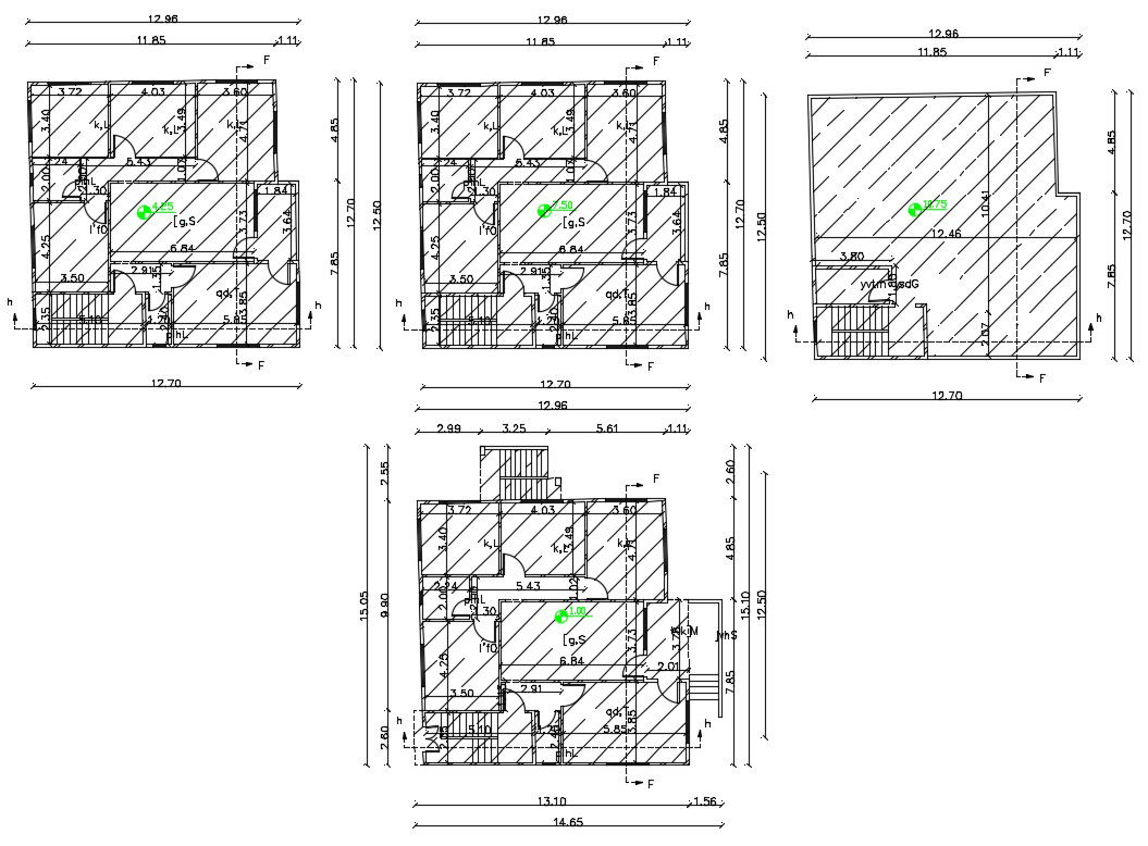 40 X 42 Feet AutoCAD House Plan Design