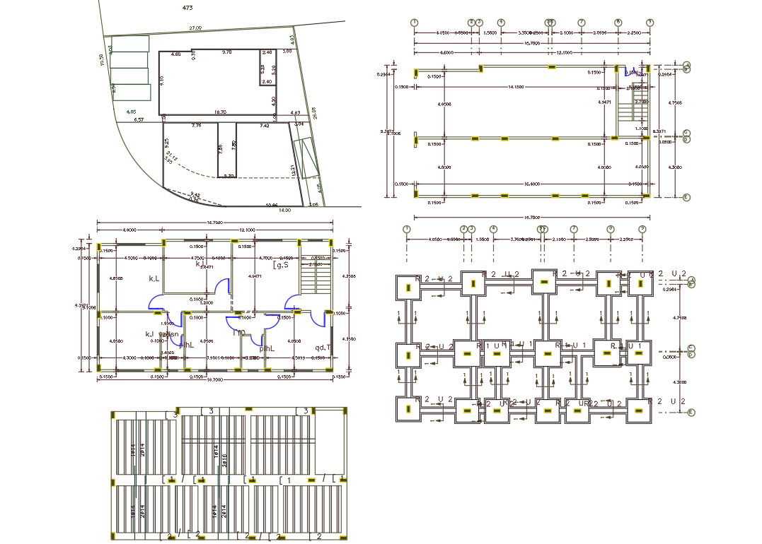 40' X 52' House Plan AutoCAD File