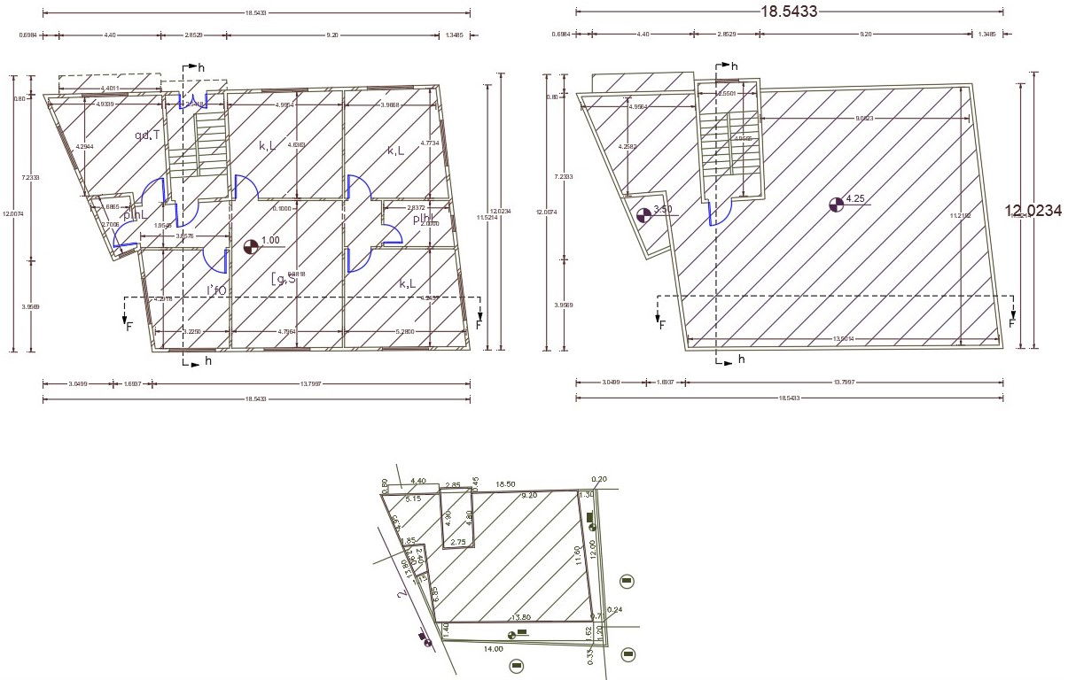 40' X 60' House Plan DWG File (2400 Sq Ft)
