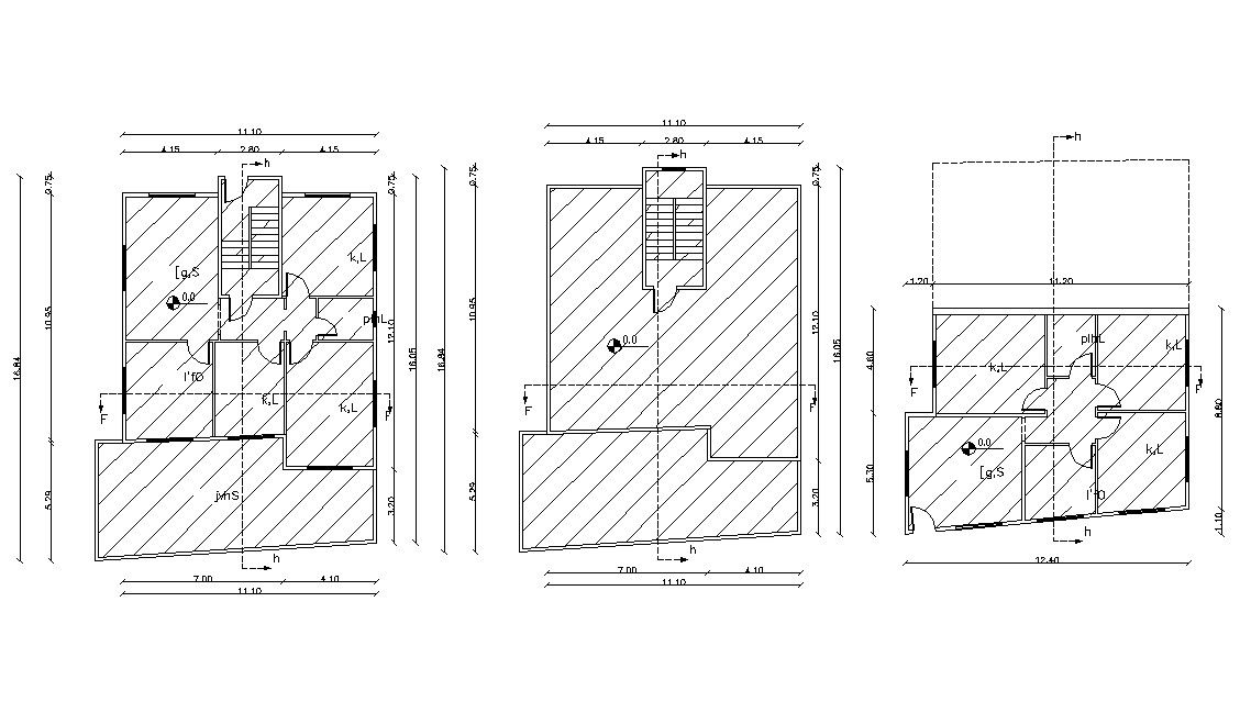 40' X 65' Feet Layout Design Bungalow Floor Plan
