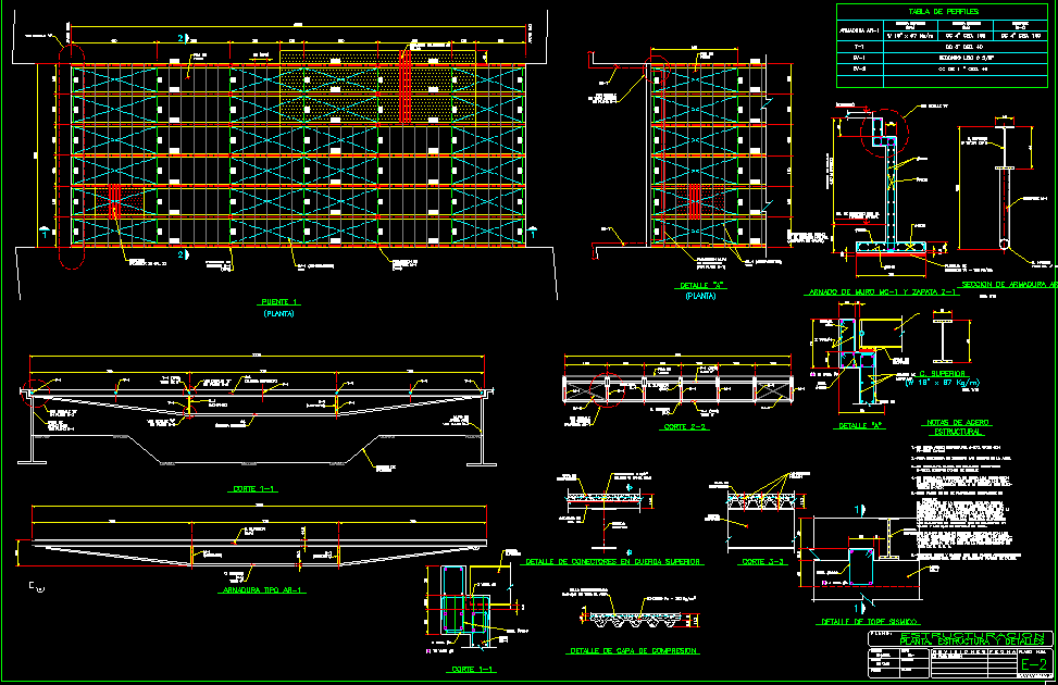 River Bridge Detailed CAD Design Layout Plan in Editable DWG File