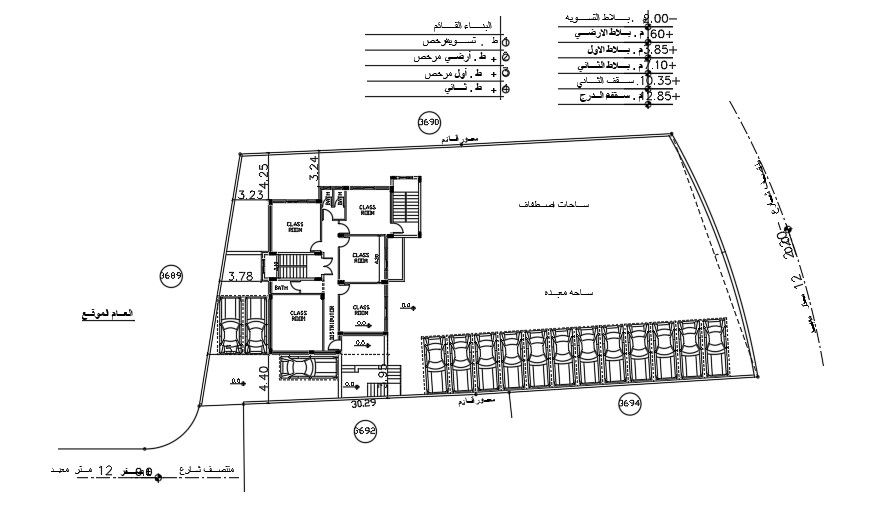 40x20 Meter Parking Layout AutoCAD File