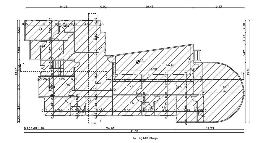 41x19m Arabian house plan AutoCAD drawing download now