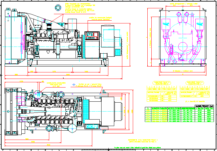 Generator machine drawing