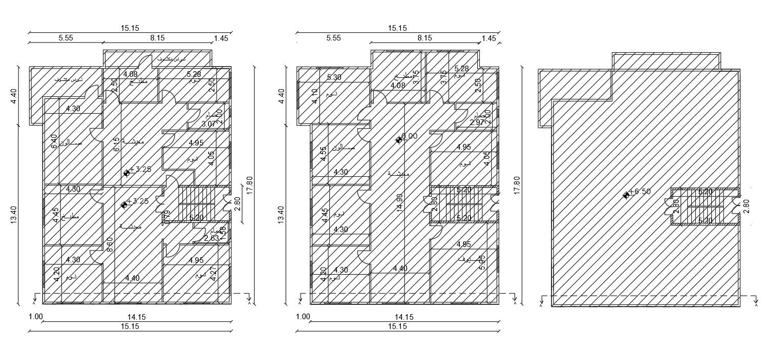 42' X 50' Residency House Plan Design DWG File