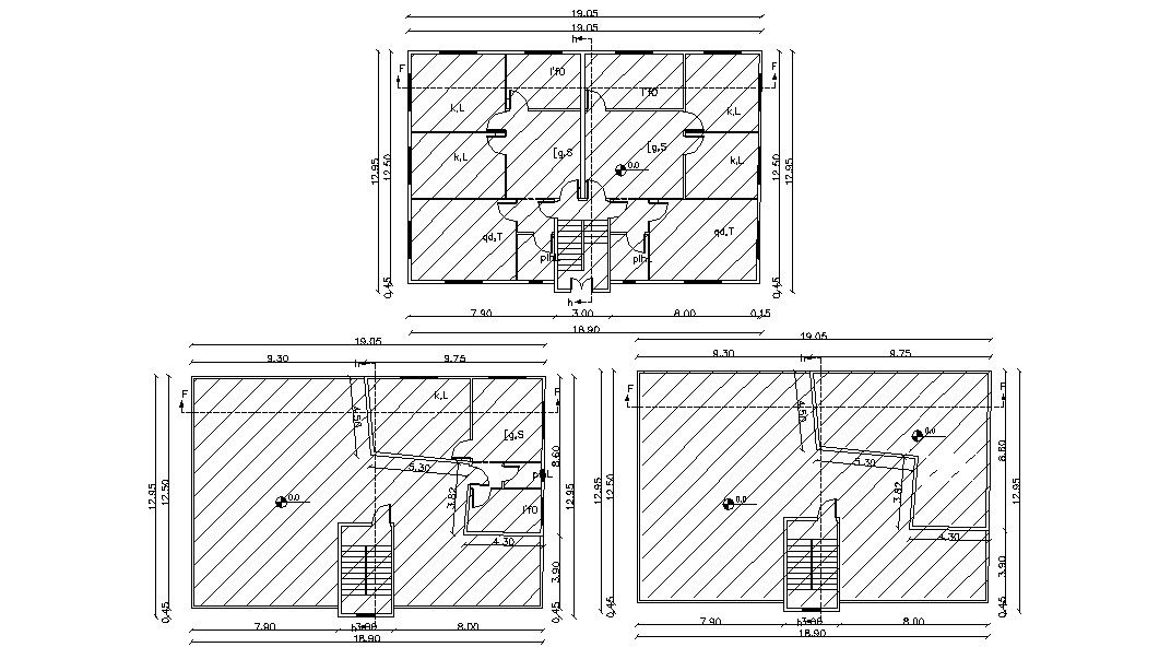 42 X 62 Feet 2 BHK House Plan AutoCAD File