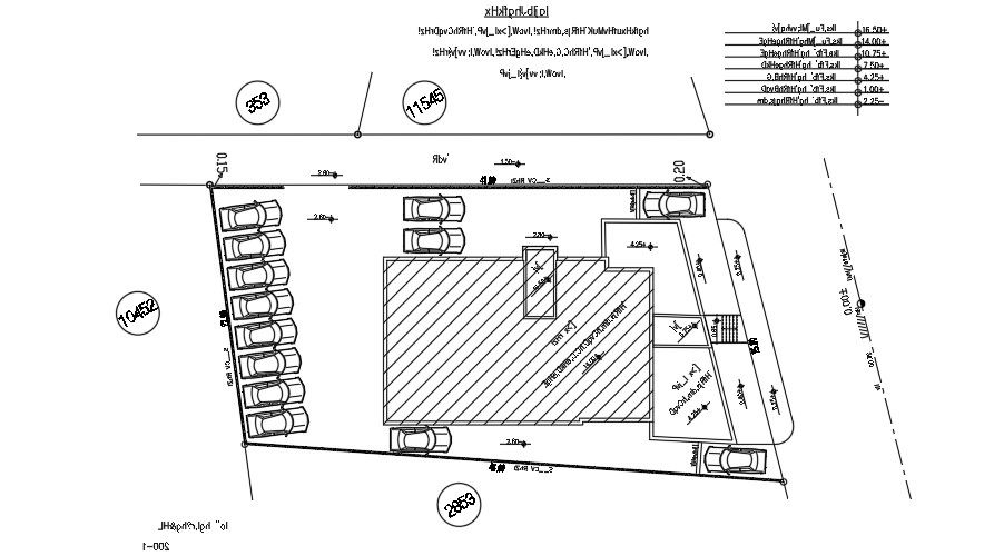 42x22 Meter Apartment Parking Layout AutoCAD DWG File