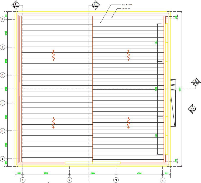 42x40m theme park of the 20x19m bumper car roof 2D AutoCAD drawing