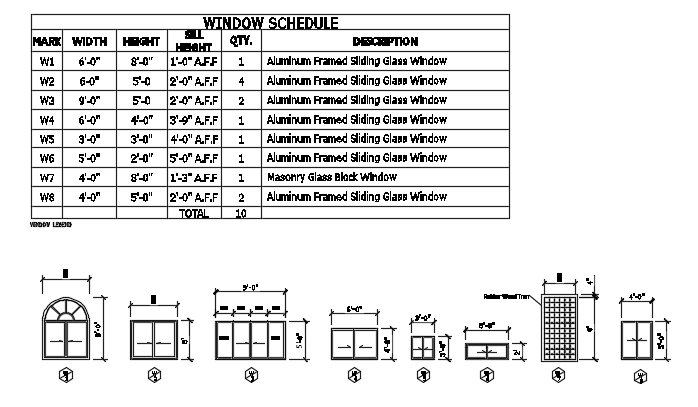 42’x45’ house building window plans are given in this CAD file