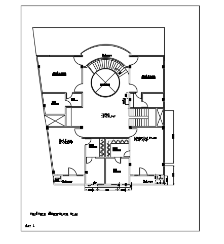 42’x66’ first floor house plan CAD drawing is given in this file