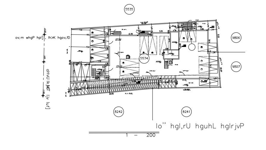 43x20 Meter Apartment Parking Layout AutoCAD File
