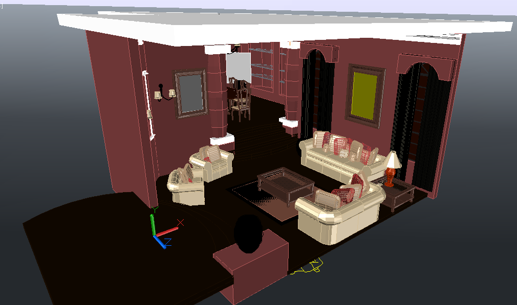 3D Drawing Room Project