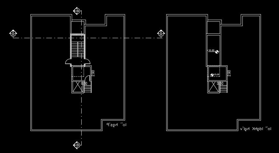 44’x60’ house plan roof layout AutoCAD drawing is given in this file