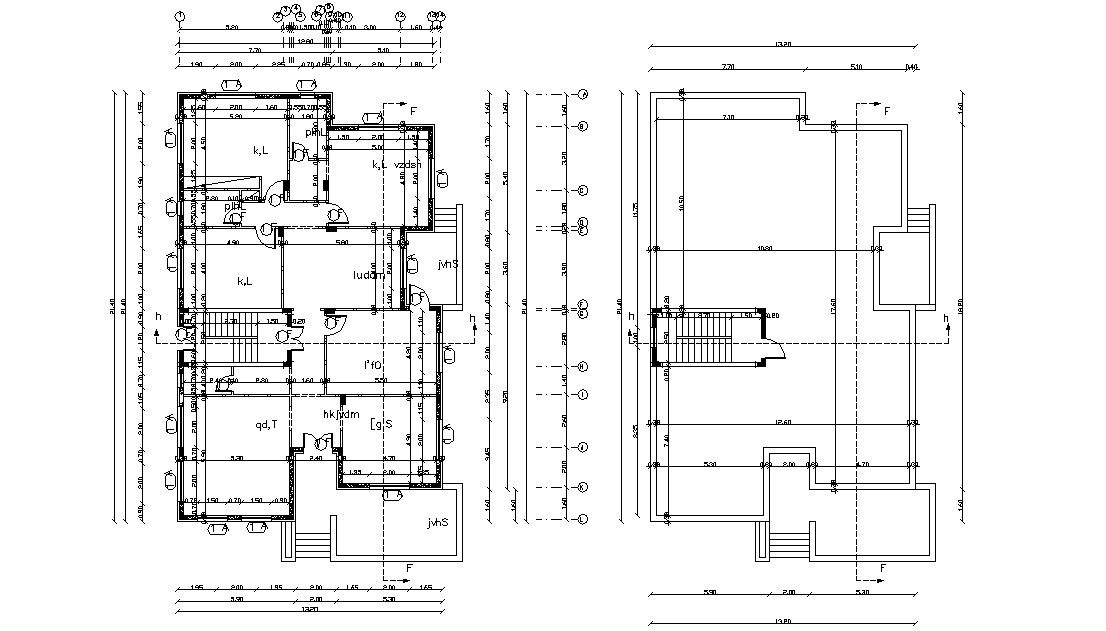 45' X 70' Ft (3150 SQ FT) Bungalow Design Layout Working Plan