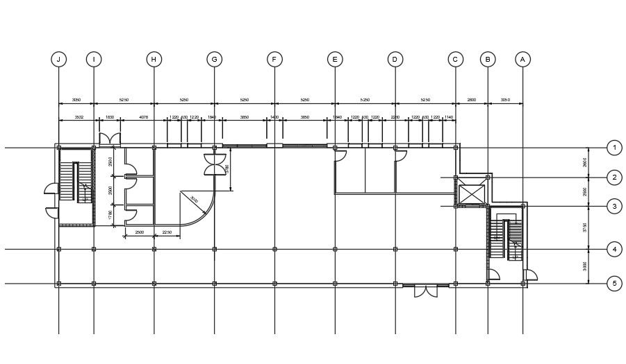45x12m Attorney headquarters ground floor layout drawing