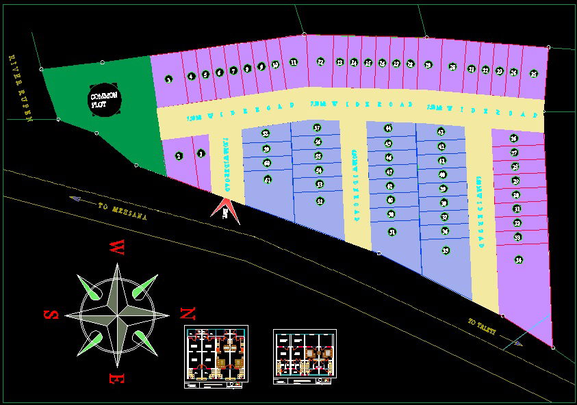 Row House Design CAD Drawing in AutoCAD for Modern Architecture