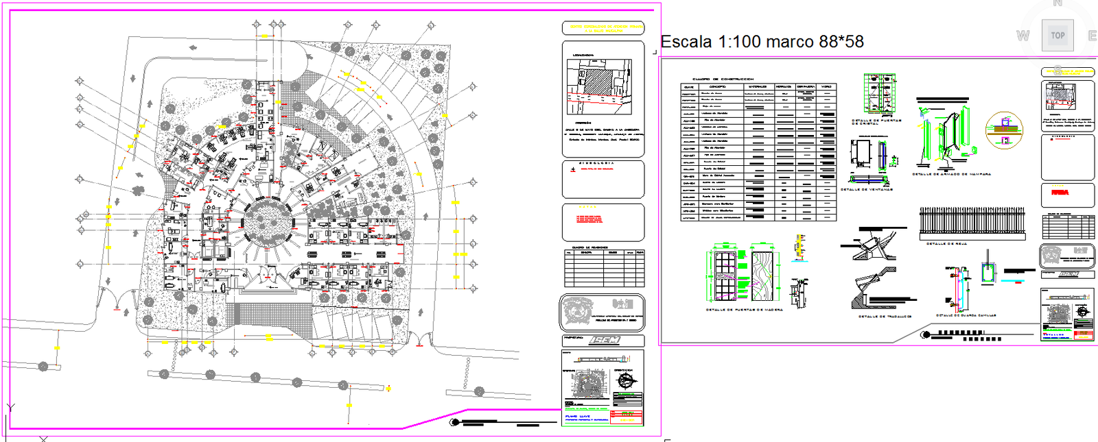 Hotel Door and window metal Design Plan