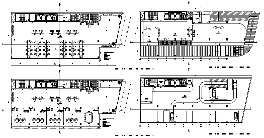 46x20m office plan is given in this Autocad drawing file.Download now.