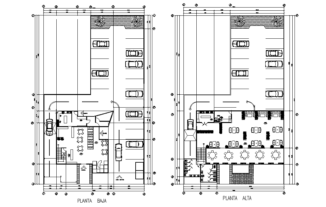 47X28 Meter Restaurant Floor Plan AutoCAD Drawing DWG File