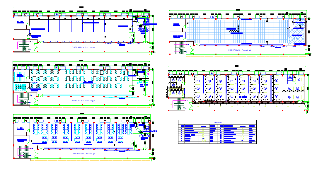 47x10 Meter Library Project AutoCAD DWG File Download