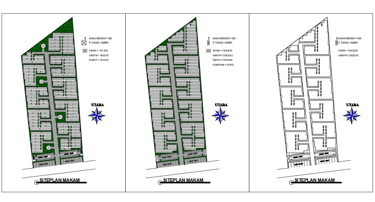 47’x136’ site plan CAD drawing is given with car parking