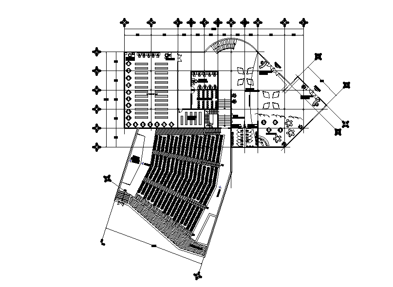 47x25m college plan is given in this Autocad drawing file. Download now.