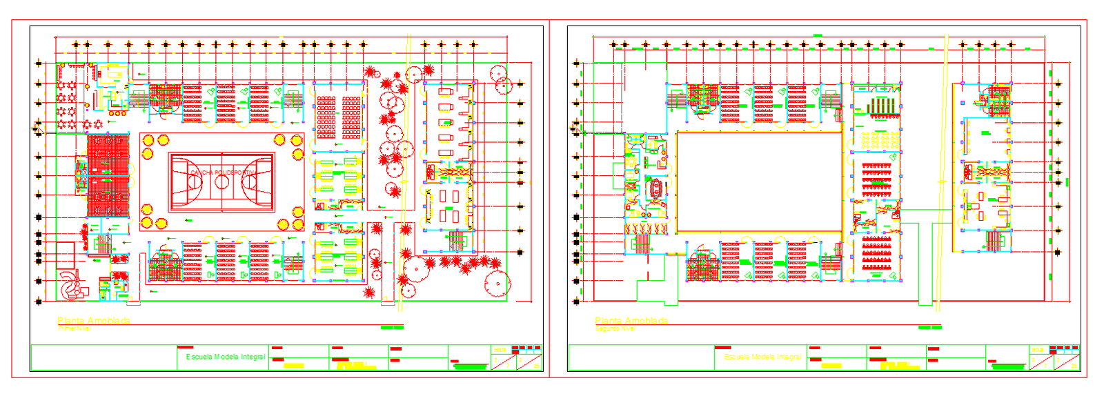 School and College Sport Ground Full Layout and Structural Plans