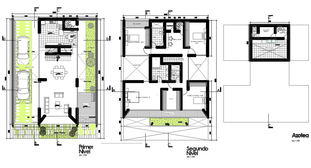 4 BHK Luxurious House Floor Plan CAD Drawing DWG File