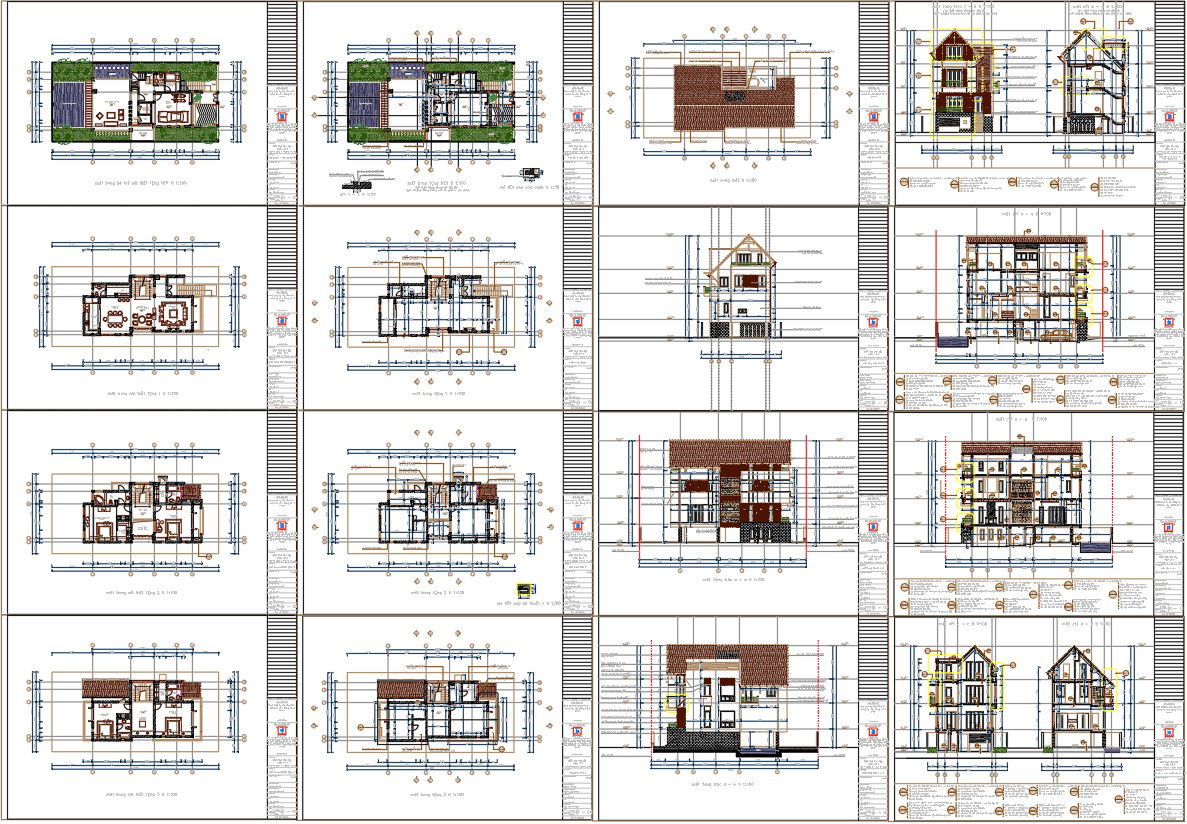 3 Storey 4BHK Villa Design for Weekend Home Projects