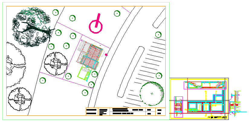Basic plan and sitation plan of house design drawing