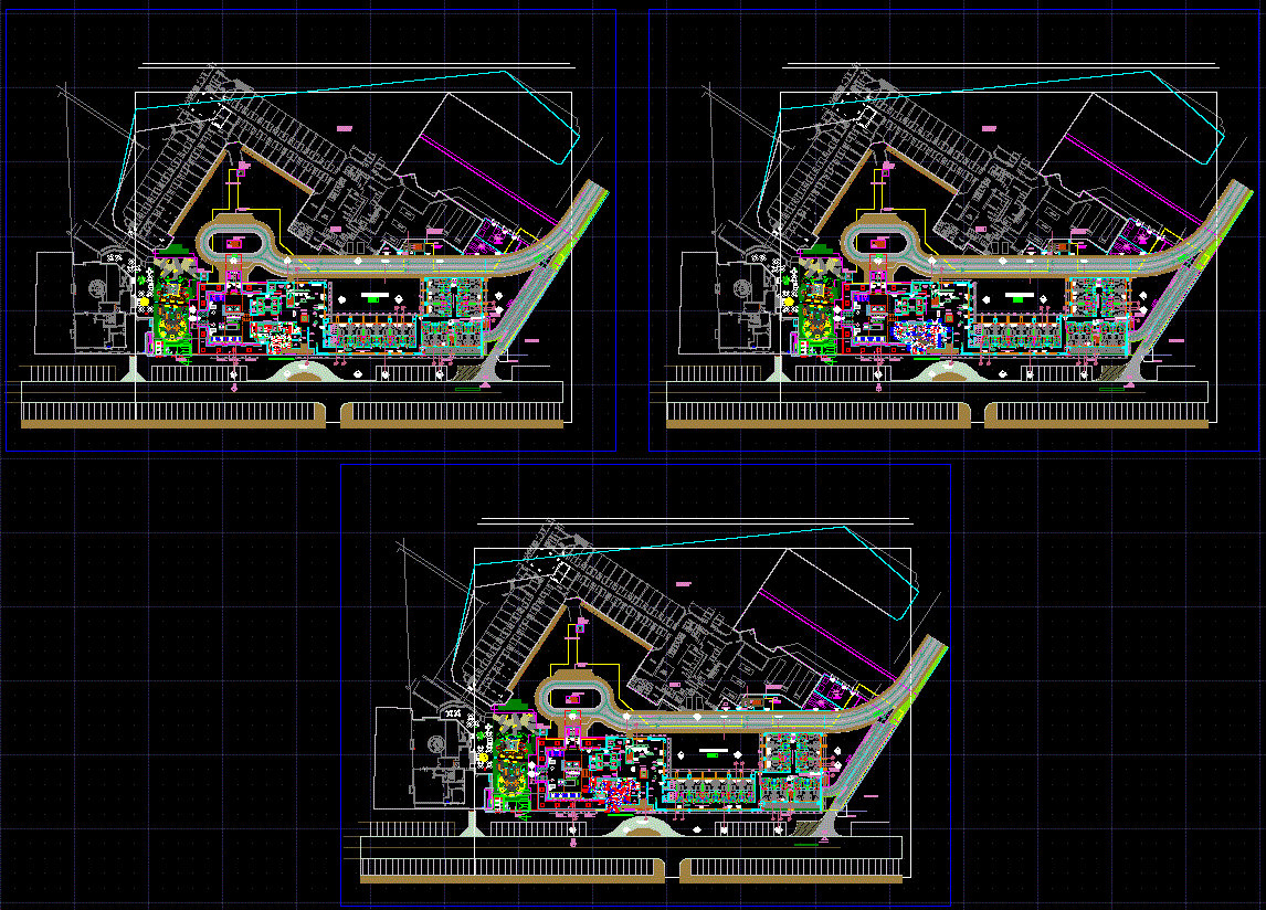 Hotel Le Meridien CAD Drawings and Architectural Design in DWG File