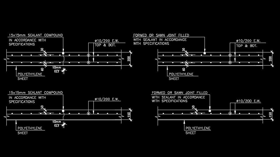 4m length of the beam section drawing