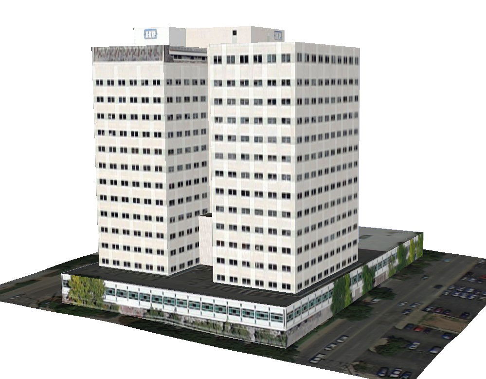 5 Star Hotel Building 3D Model of Sketch Up File