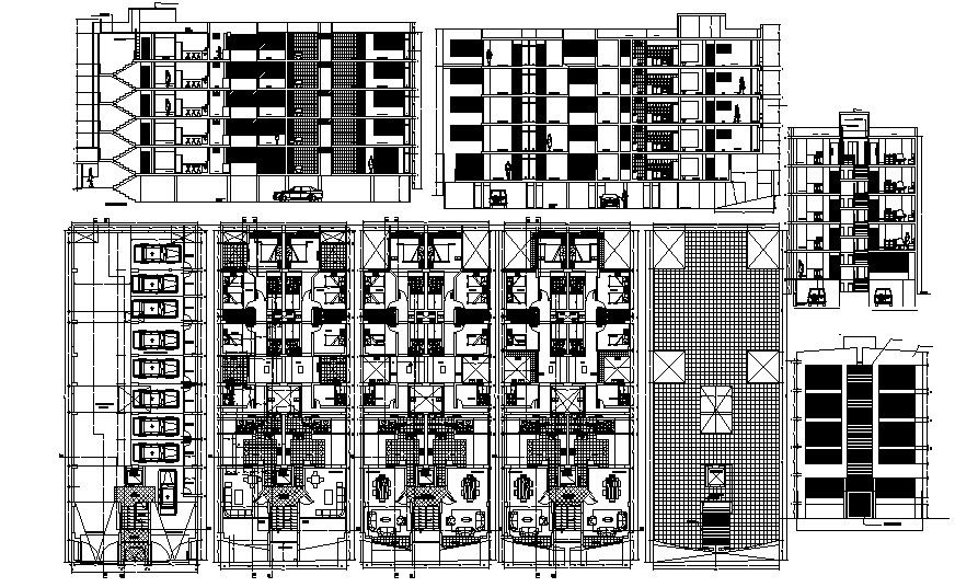 Residential Apartment Plan In DWG File