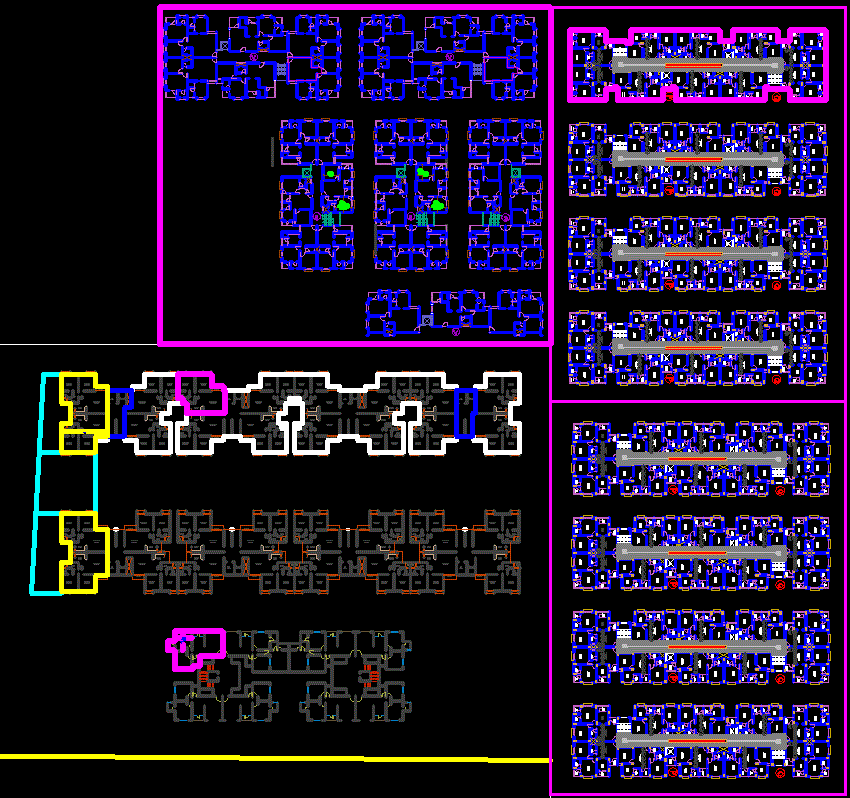 Apartment CAD Drawings with Full Layout and Floor Plan Design