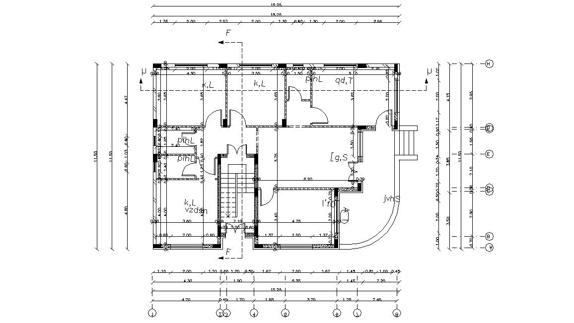 50' X 40' FT (665 Square Yards) Duplex Bungalow Plan