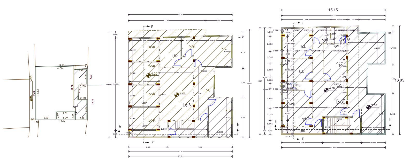 50 X 50 AutoCAD House Plan Design DWG File