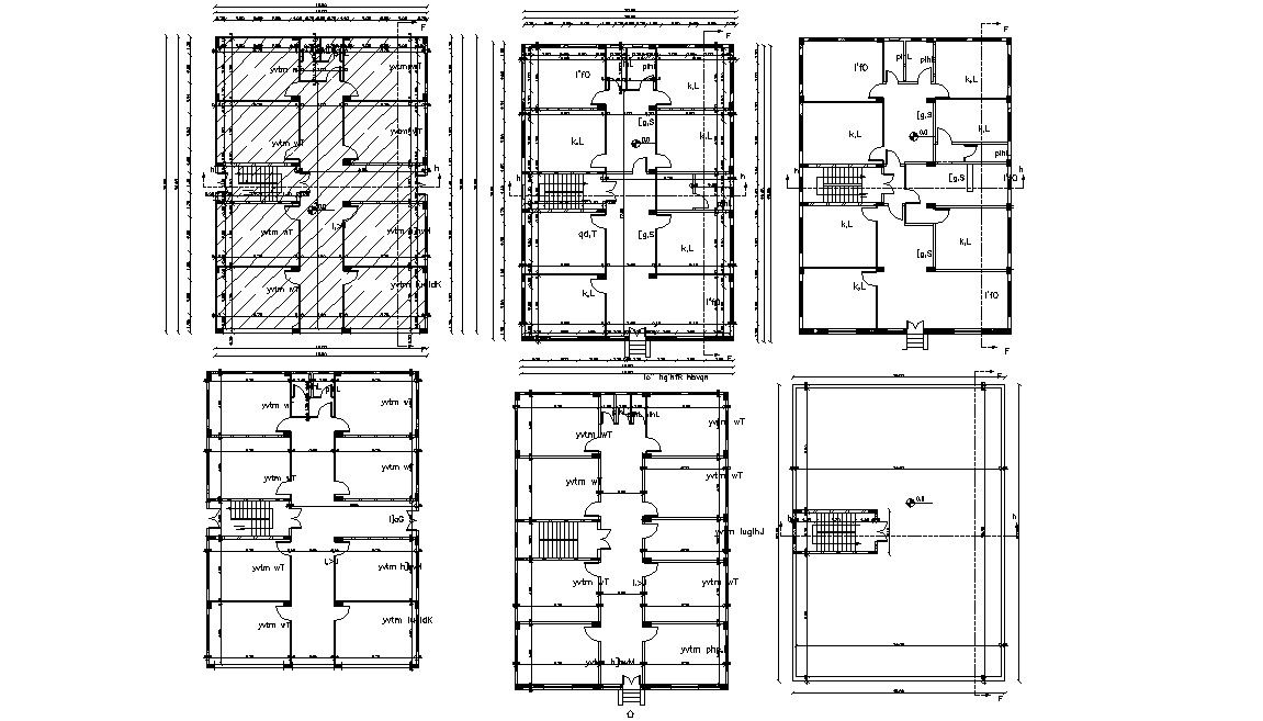 50' X 65' Architecture House Plan Design DWG File